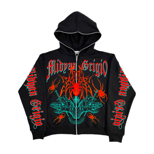 Heavy MIDYANGRIGIO Long Sleeve ZIp-Up Hoodie